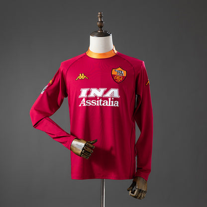 Roma 2000-2001 | Primera Equipación Manga Larga