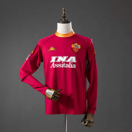 Roma 2000-2001 | Primera Equipación Manga Larga