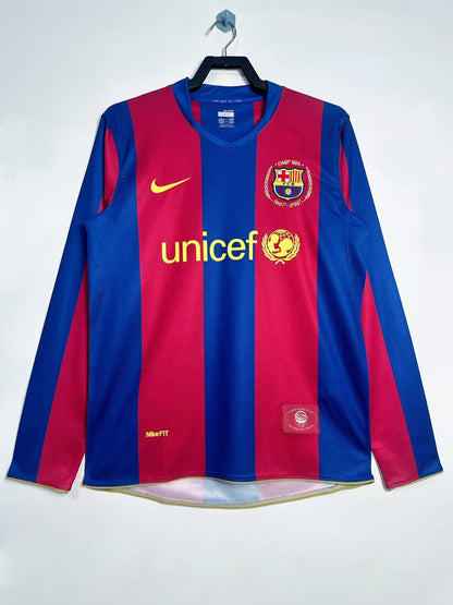FC Barcelona 2007-2008 | Primera Equipación Manga Larga