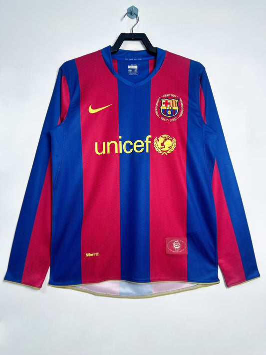 FC Barcelona 2007-2008 | Primera Equipación Manga Larga