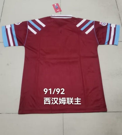 West Ham United FC 91-92 | Primera Equipación